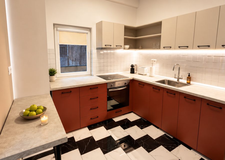 Apartament Rafinat Central, bucătăria